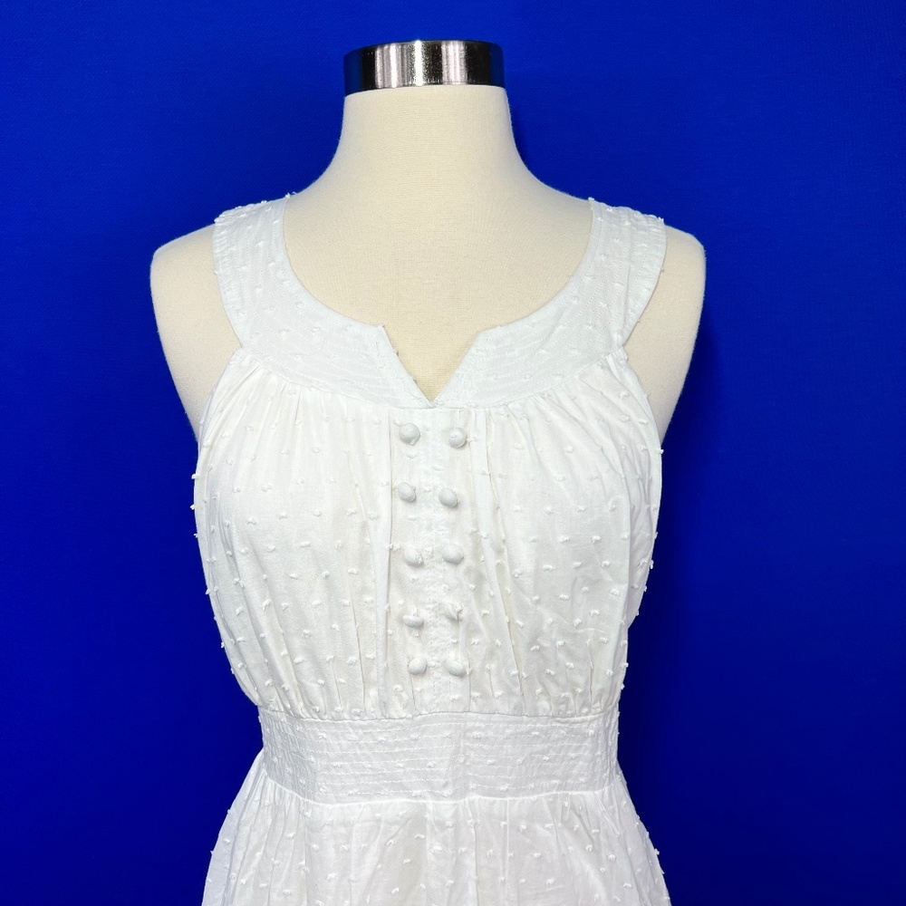 NWT🤩 |•ARYEH•| Darling White Peasant Dress - Picture 3 of 15